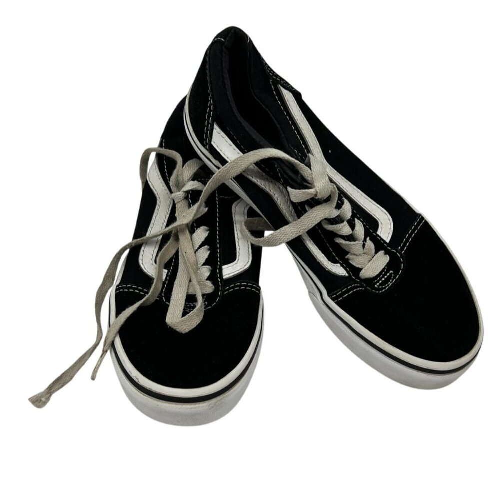 Vans Old Skool Classic Sneackers Size 3 Youth Unisex Black Low Top Casual Travel